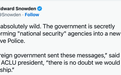 ⁉️ Snowden: “this is absolutely wild!”