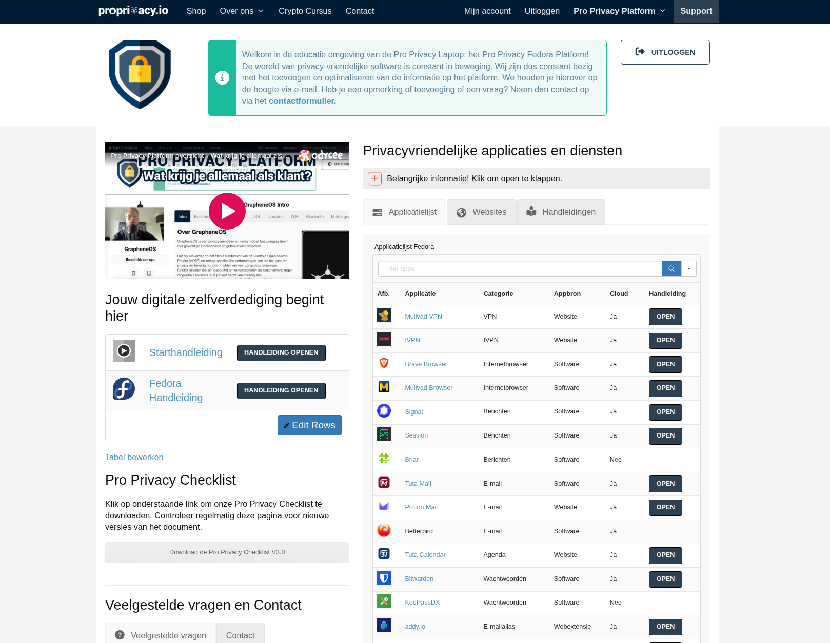 Losse toegang Pro Privacy Laptop/PC Platform (inc. ondersteuning) - Afbeelding 1